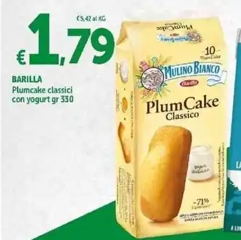 Carrefour Express Barilla Mulino Bianco Plumcake classici con yogurt 330 gr offerta