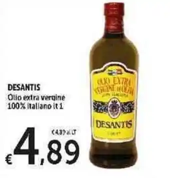 Carrefour Express Desantis Olio extra vergine 100% italiano 1 lt offerta