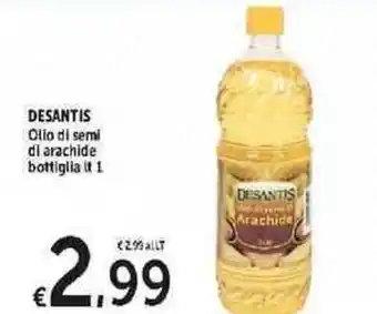 Carrefour Express Desantis Olio di Semi di Arachide bottiglia 1 lt offerta