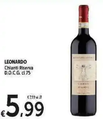 Carrefour Express Leonardo Chianti Riserva D.O.C.G. 75 cl offerta