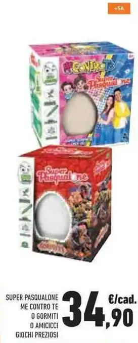 Conad Superstore Super Pasqualone Me Contro Te o Gormiti o Amicicci Giochi Preziosi offerta