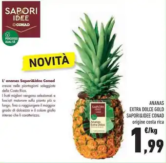 Conad Superstore Conad Sapori & Idee Ananas Extra Dolce Gold offerta