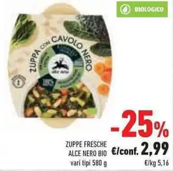 Conad Superstore Zuppe Fresche Alce Nero Bio 580 g offerta