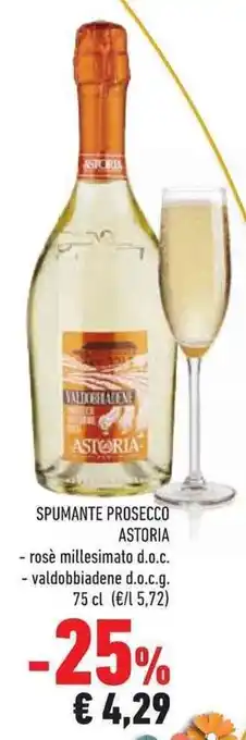 Conad Superstore Astoria Spumante Prosecco 75 cl offerta