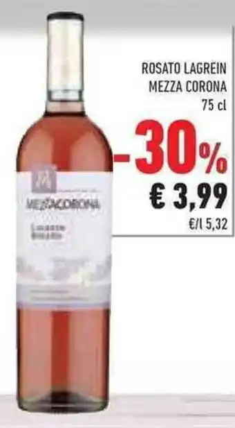 Conad Superstore Mezza Corona Rosato Lagrein 75 cl offerta