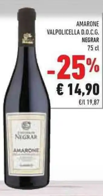 Conad Superstore Negrar Amarone Valpolicella D.O.C.G. 75 cl offerta