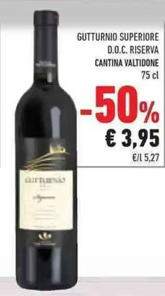 Conad Superstore Cantina Valtidone Gutturnio Superiore D.O.C. Riserva 75 cl offerta