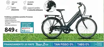 Trekking a pedalata assistita provence