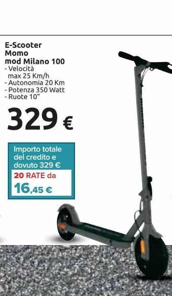 Carrefour Iper E-scooter momo mod milano 100 offerta