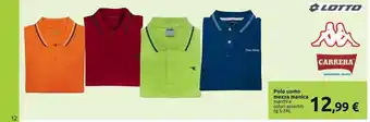 Carrefour Iper Polo uomo mezza manica carrera offerta