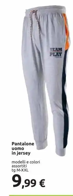 Pantalone uomo in jersey
