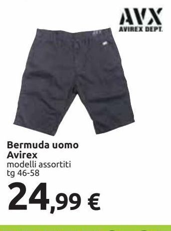 Bermuda uomo avirex offerta di Carrefour Iper