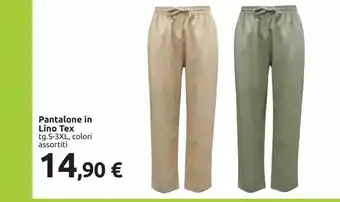 Pantalone in lino tex