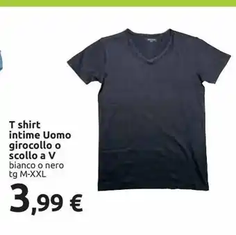 Carrefour Iper T-shirt intime uomo girocollo o scollo a v offerta