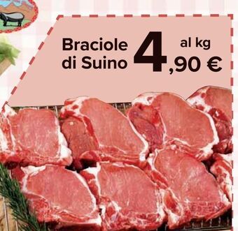 Carrefour Market Braciole di suino offerta