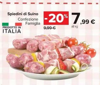 Carrefour Market Spiedini di suino offerta