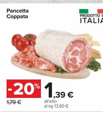 Carrefour Market Pancetta coppata offerta