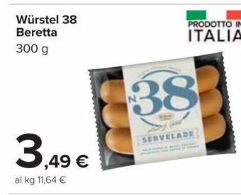 Carrefour Market Wurstel 38 beretta offerta