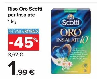 Carrefour Market Riso oro scotti per insalate offerta