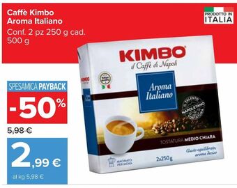 Carrefour Market Caffè kimbo aroma italiano offerta