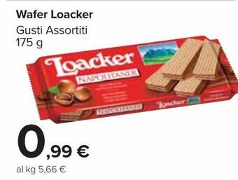 Carrefour Market Wafer loacker offerta