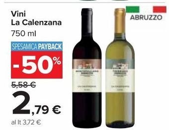 Carrefour Market Vini la calenzana offerta