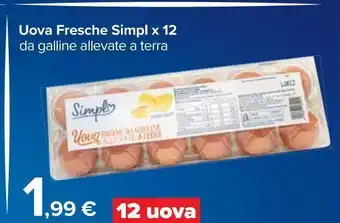 Carrefour Market Uova fresche simply x12 offerta
