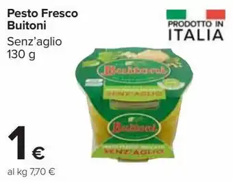 Carrefour Iper Pesto fresco buitoni senz'aglio offerta