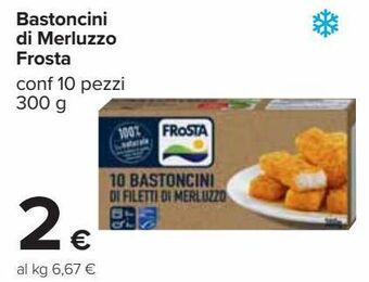 Carrefour Iper Bastoncini di merluzzo frosta offerta
