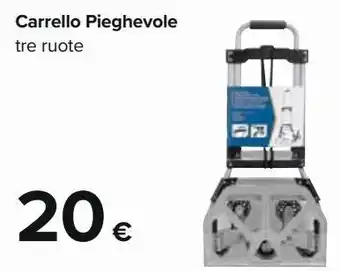 Carrefour Iper Carrello pieghevole tre ruote offerta