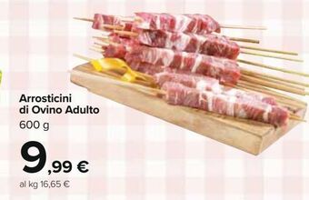Arrosticini di ovino adulto