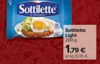 Carrefour Iper Sottilette light offerta