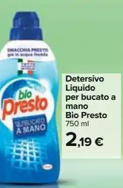 Carrefour Iper Detersivo liquido per bucato a mano bio presto offerta