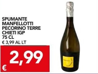TuoDi Spumante Manfellotti Pecorino Terre Chieti IGP 75 cl offerta
