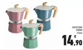 Conad Superstore Pedrini Caffettiera 3 tazze offerta