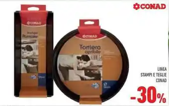 Conad Superstore -30% Linea Conad Stampi e Teglie offerta