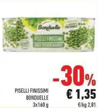 Conad Superstore Bonduelle Piselli Finissimi 3x160 g offerta