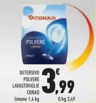 Conad Superstore Conad Detersivo Polvere Lavastoviglie 1,6 kg offerta