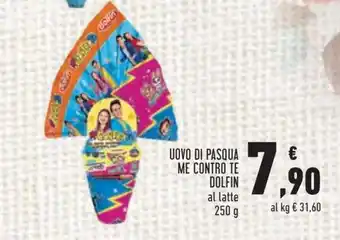 Conad Dolfin Uovo di Pasqua Me Contro Te 250 g offerta