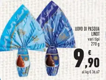 Conad Lindt Uovo di Pasqua 270 g offerta