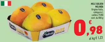 Conad Melinda Mele Golden 800 g offerta