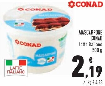 Conad Conad Mascarpone 500 g offerta