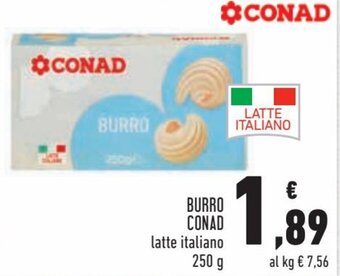 Conad Conad Burro 250 g offerta