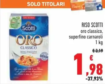 Conad Scotti Riso 1 kg offerta