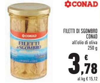 Conad Conad Filetti di Sgombro 250 g offerta