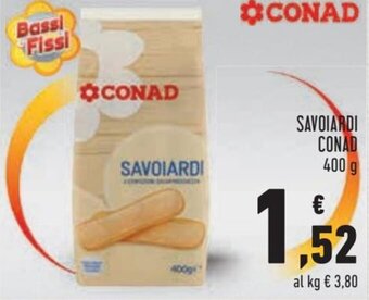 Conad Conad Savoiardi 400 g offerta