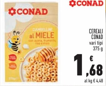 Conad Conad Cereali 375 g offerta
