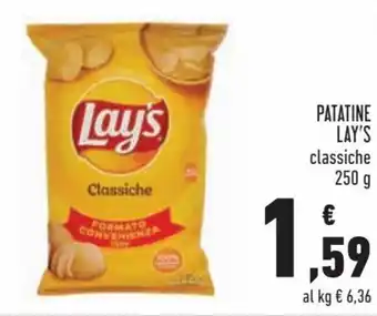 Conad Lay's Patatine 250 g offerta