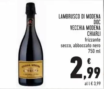 Conad Vecchia Modena Chiarli Lambrusco di Modena 750 ml offerta
