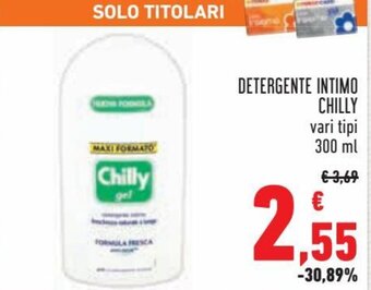 Conad Chilly Detergente Intimo 300 ml offerta